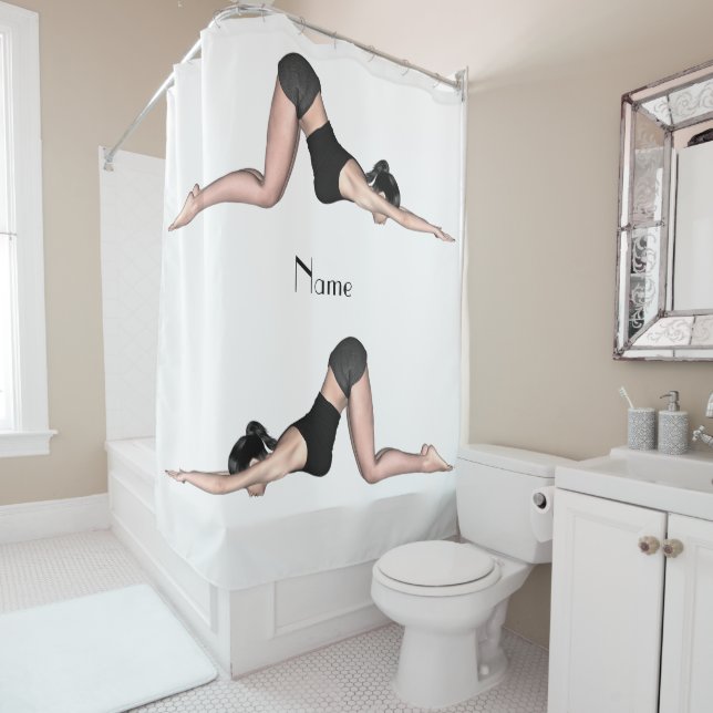 Rideaux De Douche Yoga Poses Thunder_Cove (En situation)