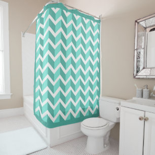 Rideaux De Douche ZigZag vert