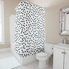 Rideaux De Douche Zones Dalmatiennes minimalistes Simple Moderne Cut