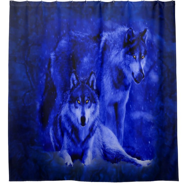 Rideaux en douche de loups d'hiver (Devant)