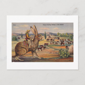 Ride'm Bunny! Postkarte