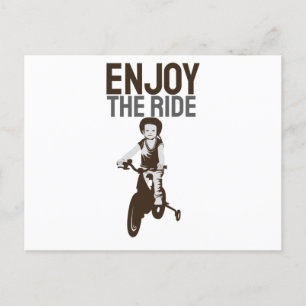 Rider Design Genießen Sie die Fahrt Postkarte