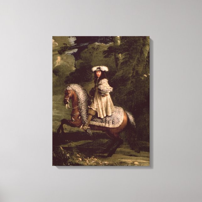 Rider in Blue Leinwanddruck (Vorderseite)