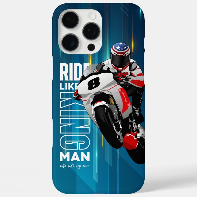 Rider King | (Mann) iPhone 16 Pro Max Hülle (Rückseite)