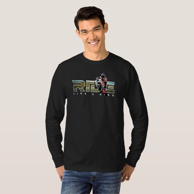 Rider King | Männer Langschläfe T-Shirt (Vorne ganz)