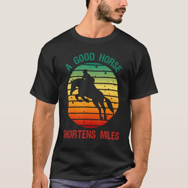Rider Retro Sunset Vintag Racing Derby T-Shirt (Vorderseite)