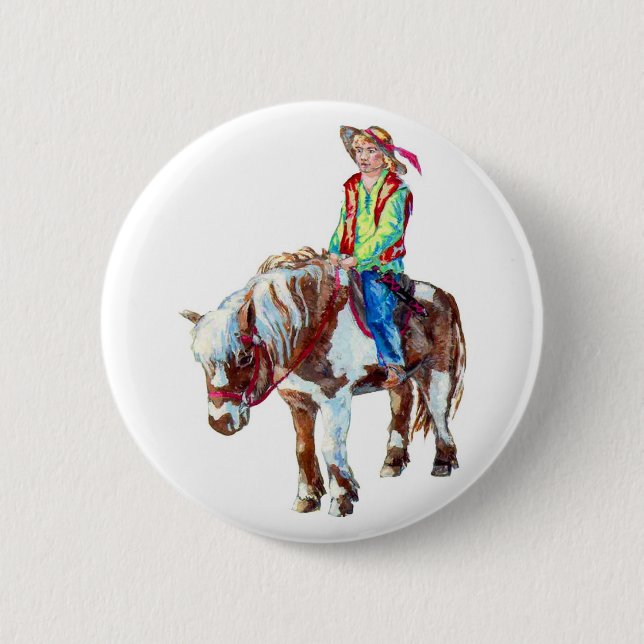 Rider sur un badge de poney (Devant)
