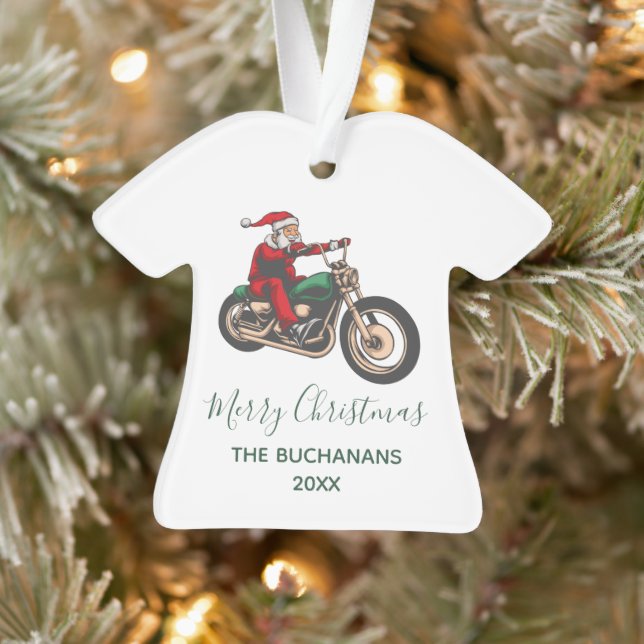 Rider vélo personnalisé Père Noël Famille de Noël (Arbre)