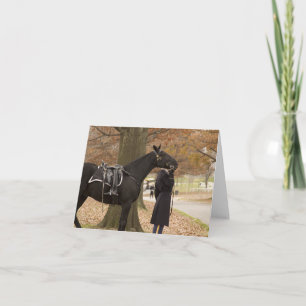 Riderless Pferdeeskorte Karte