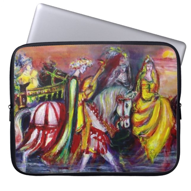 RIDERS IN DER NACHT-Fantasie Laptopschutzhülle (Vorderseite)