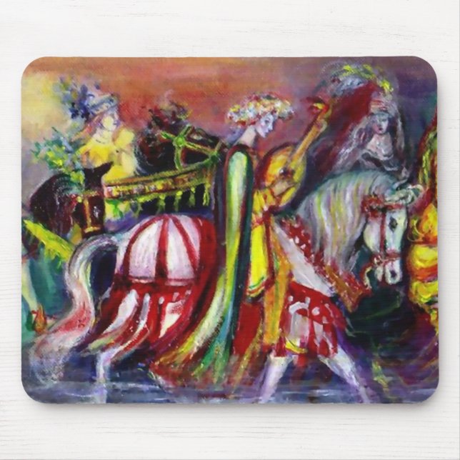 RIDERS IN DER NACHT-Fantasie Mousepad (Vorne)