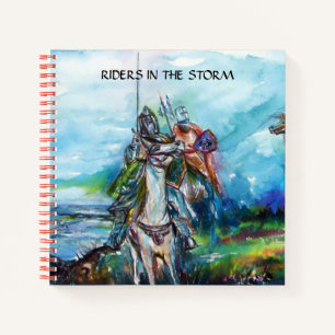RIDERS IN DER STORM Mittelalterliche Ritter Reitst Notizbuch