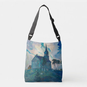 Ridge Church by Newell Convers Wyeth Tragetaschen Mit Langen Trägern