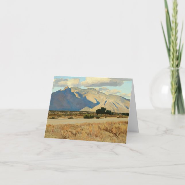 Ridge und Rillito, Arizona von Maynard Dixon Dankeskarte (Vorderseite)