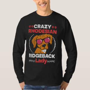 Ridgebacks CRAZY RHODESIAN RIDGEBACK LADY Mama T-Shirt
