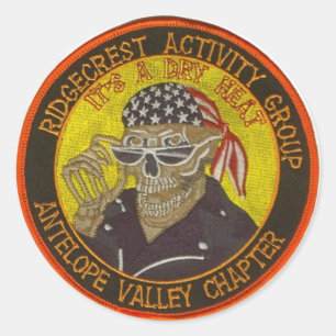 Ridgecrest HOG-Logo Runder Aufkleber