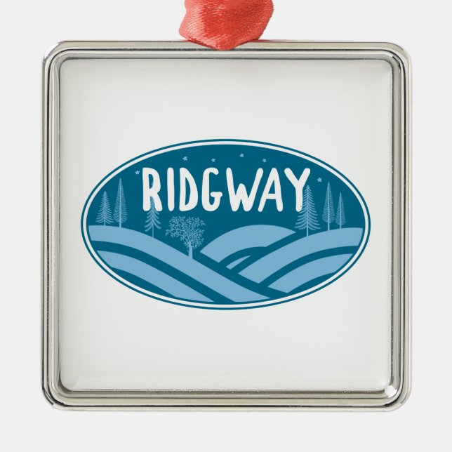 Ridgway Colorado Außenbereich Ornament Aus Metall (Vorne)