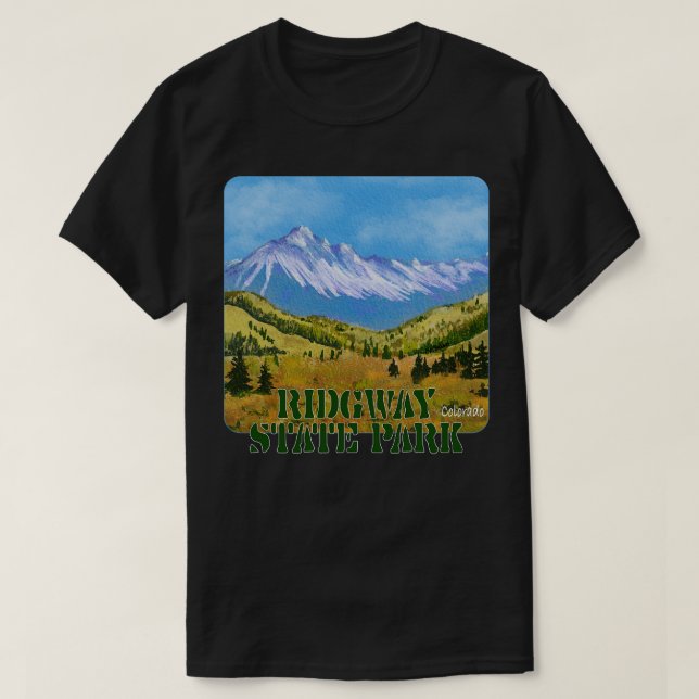 Ridgway Staaten Park Colorado T-Shirt (Design vorne)