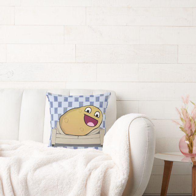 Ridicious Happy Cartoon Couch Potato Kissen (Liege)
