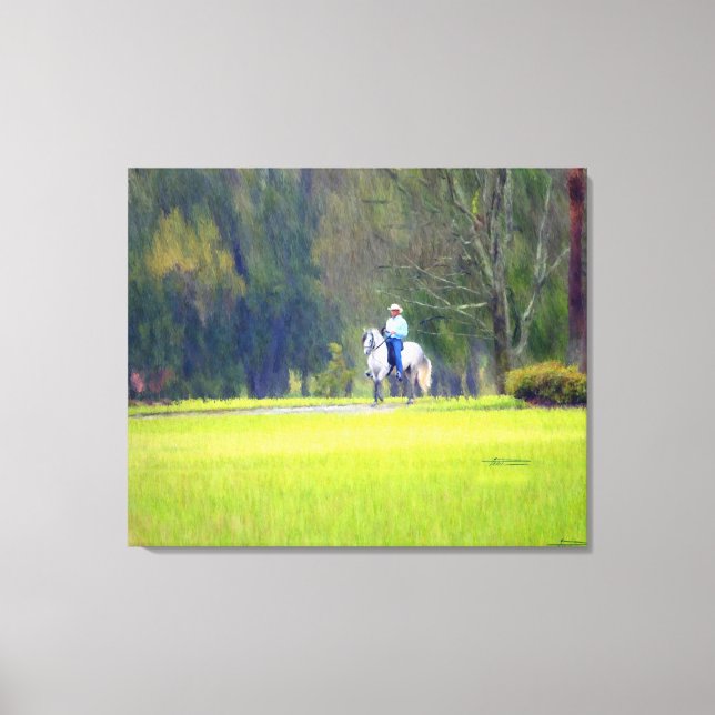 Ridin' im Regen Leinwanddruck (Vorderseite)