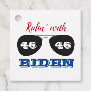 Ridin' mit Biden 46 Aviator-Sonnenbrille Geschenkanhänger