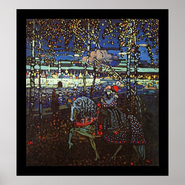 Riding Couple von Wassily Kandinsky Poster (Vorne)