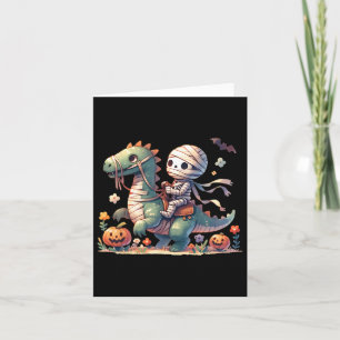 Riding Dragon Halloween Pumpkin Thema Kinder Jungs Karte