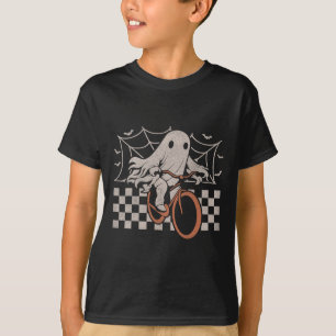 Riding Ghost Bicycle Halloween Kostüm Ghoul Biker T-Shirt