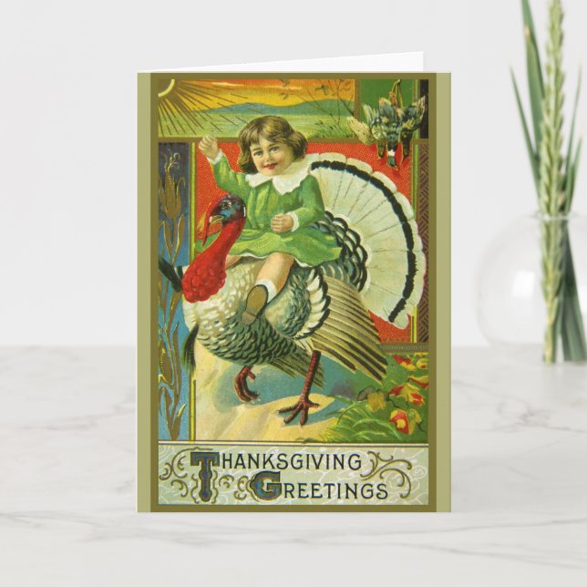 Riding Hoher Erntedank Feiertagskarte (Vorderseite)