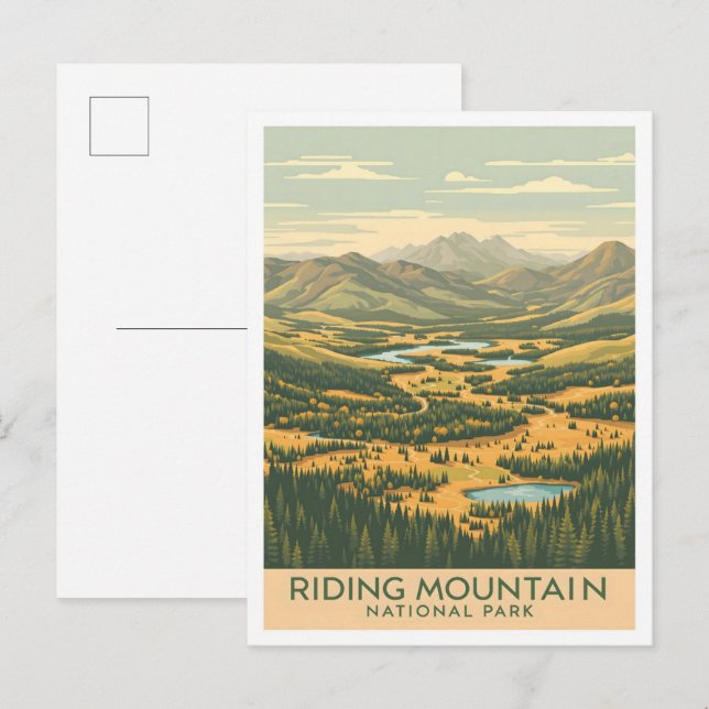 Riding Mountain National Park Kanada Reisen Postkarte (Vorne/Hinten)