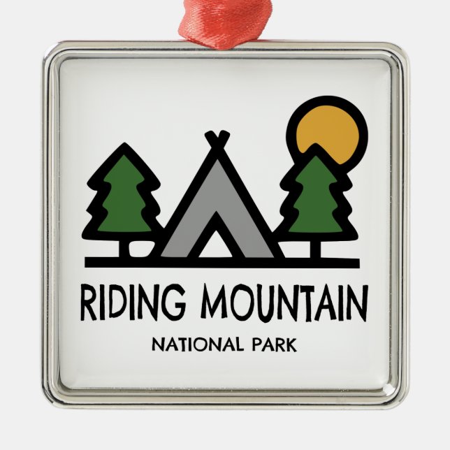 Riding Mountain Nationalpark Ornament Aus Metall (Vorne)