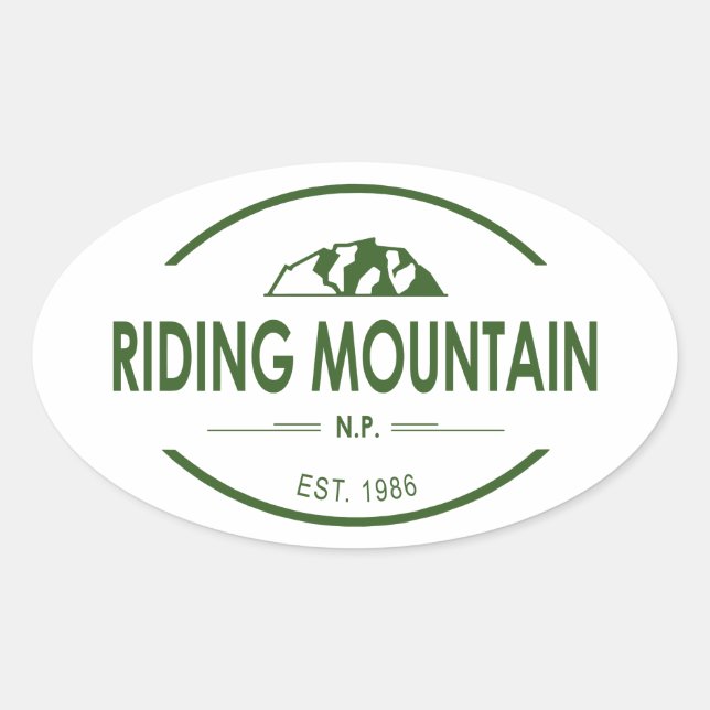 Riding Mountain Nationalpark Ovaler Aufkleber (Vorderseite)