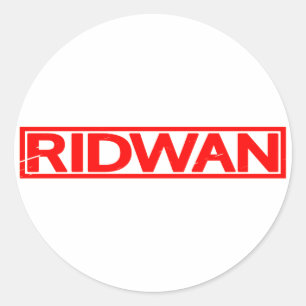 Ridwan Briefmarke Runder Aufkleber