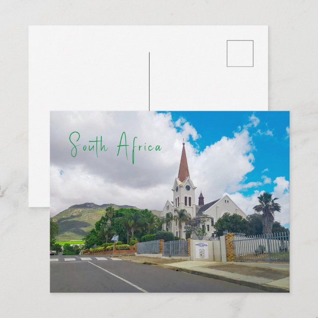 Riebeek-Kasteel Church View South Africa ZA Postkarte (Vorne/Hinten)