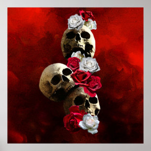Rieche an den Rosen Poster