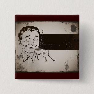 Riechen Sie den Kaffee Button