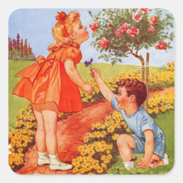 Riechen Sie die Rose Aufkleber