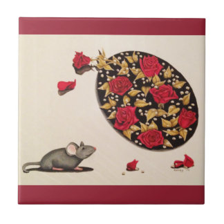 Riechen Sie die Rosen Fliese