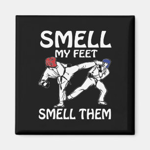 Riechen Sie mein Feet Funny Karate Sparring Magnet