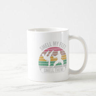 Riechen Sie meine Füße riechen sie Karate Fun Joke Kaffeetasse