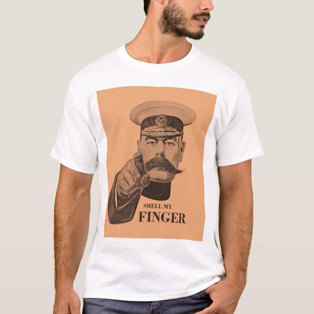 Riechen Sie meinen Finger T-Shirt (Vorderseite)