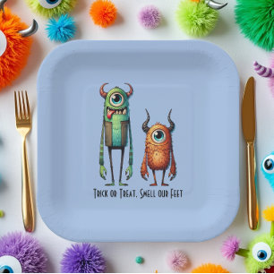 Riechen Sie unsere Monster-Buddies Pappteller