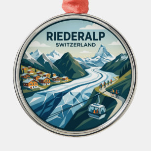 Riederalp Schweiz Ornament Aus Metall