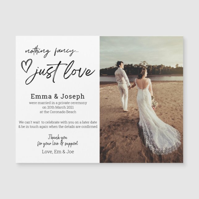 "Rien de fabuleux que l'amour", Magnet photo moder (Devant)