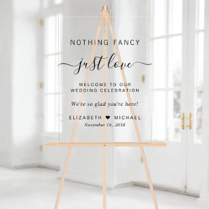 Rien De Fancy Just Love Accueil Mariage