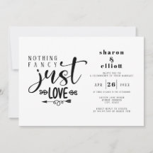 Rien De Fancy Just Love Faire-part de mariage