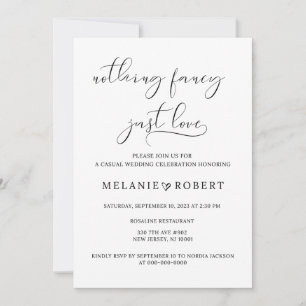 Rien De Fancy Just Love Faire-part de mariage