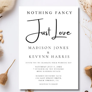 Rien De Fancy Just Love Faire-part de mariage