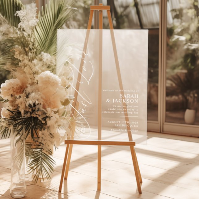 Rien De Fancy Just Love Mariage moderne Accueil (Créateur téléchargé)