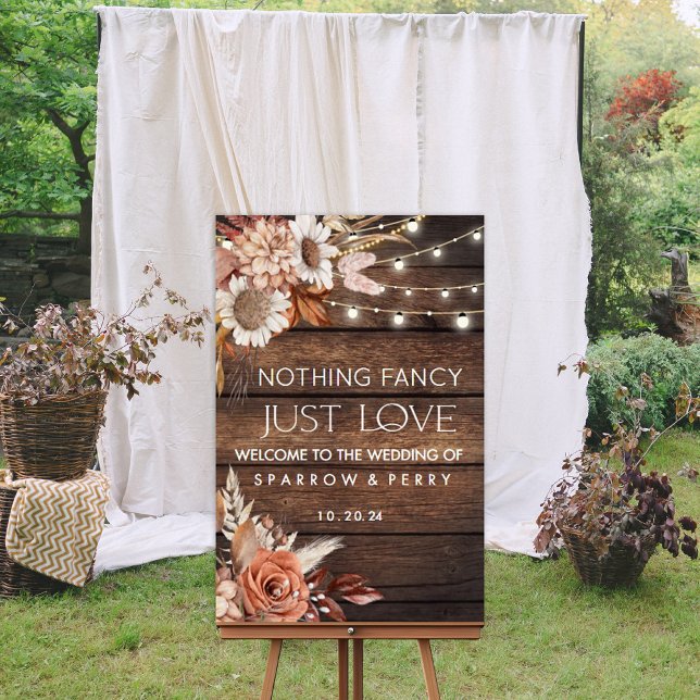 Rien de fantaisie Juste Amour Affiche de bienvenue (Créateur téléchargé)